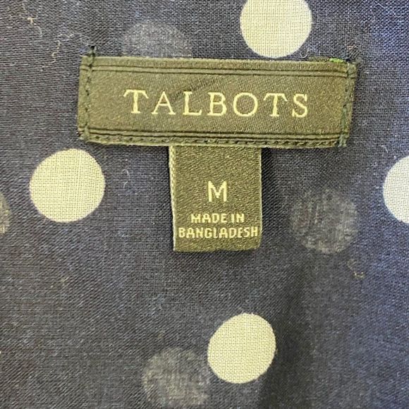TALBOTS Dotted Sheer Shirt - Picture 5 of 6